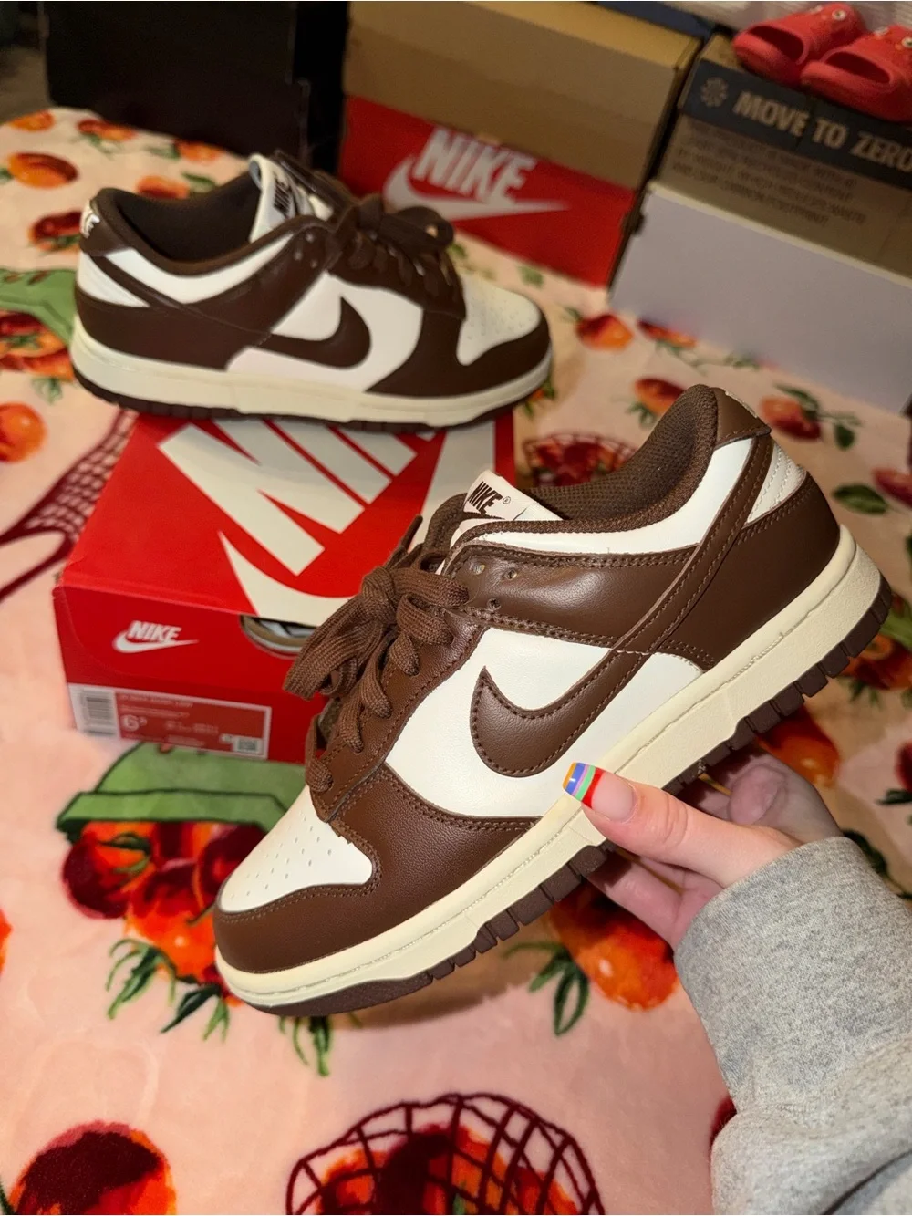 Nike Dunk Low Cacao Wow Womens 7 Shoes Brown Sneakers Youth 5.5